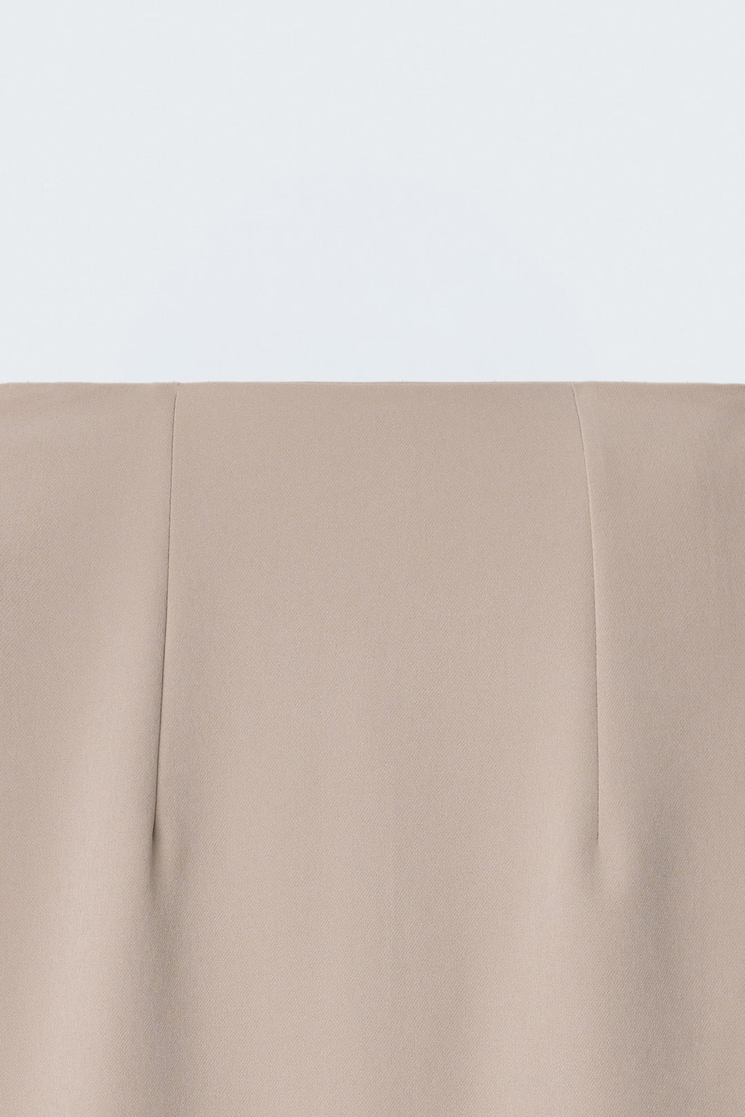 Sateen Jupe Crayon - Foncé Beige