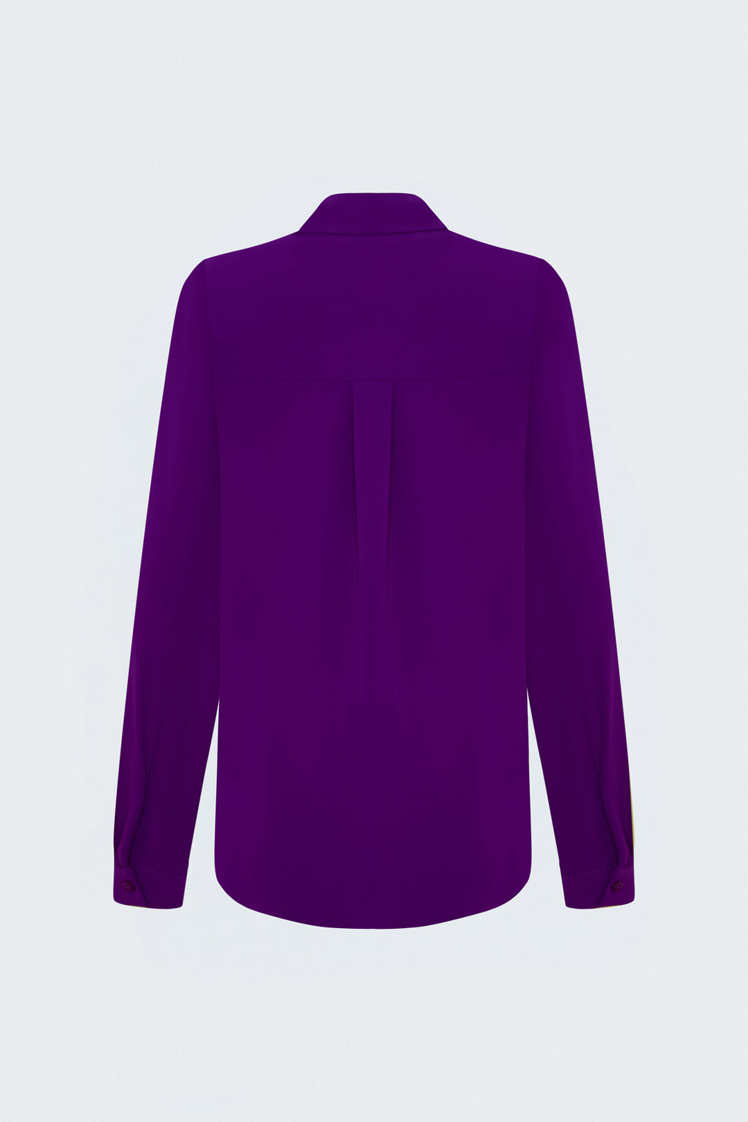 Sateen Chemise Classique Unie - Violet