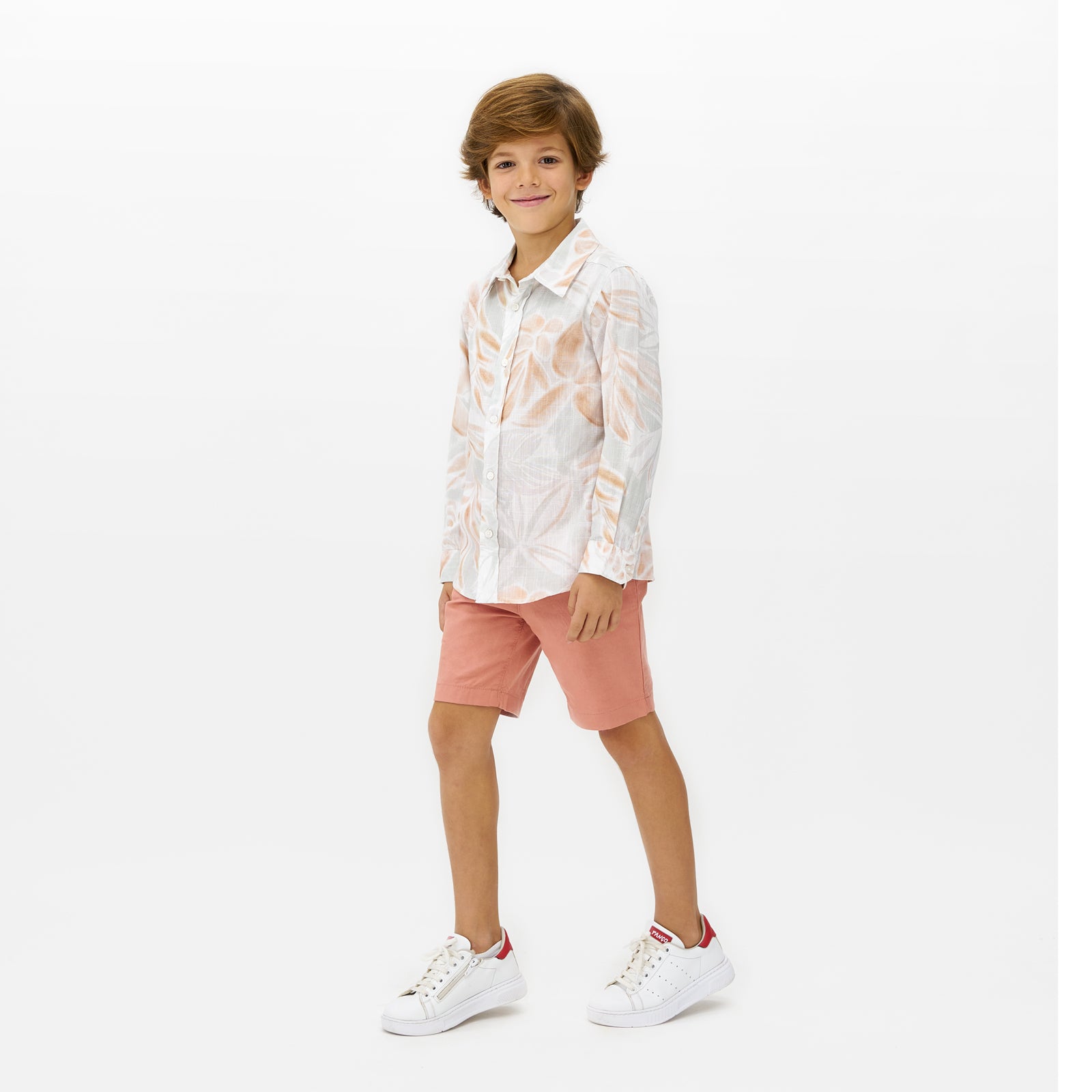 panço chemise beige garçon