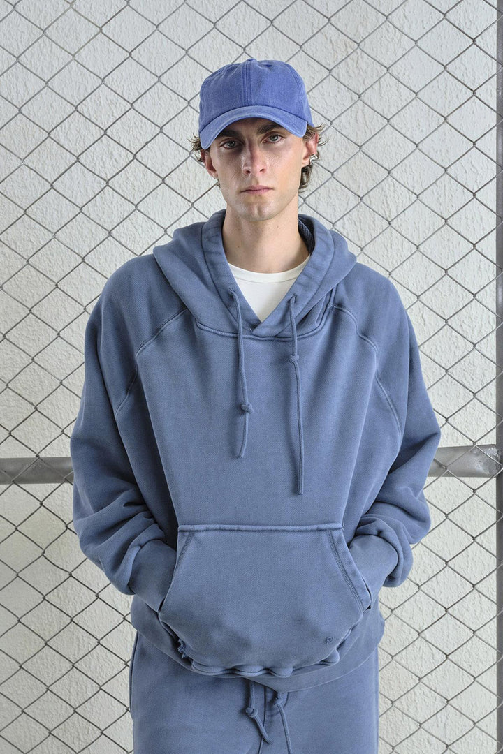 Giesto Sweatshirt bleu avec effet délavé - Bleu