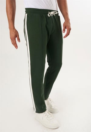 Felix Hardy Pantalon jogger en coton avec cordon pour homme - Vert