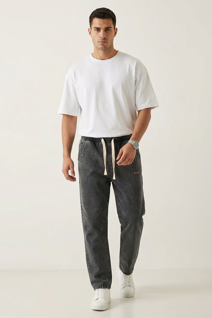 Bigdart Pantalon Jean Baggy Coupe Relaxed Homme 30073 - Anthracite