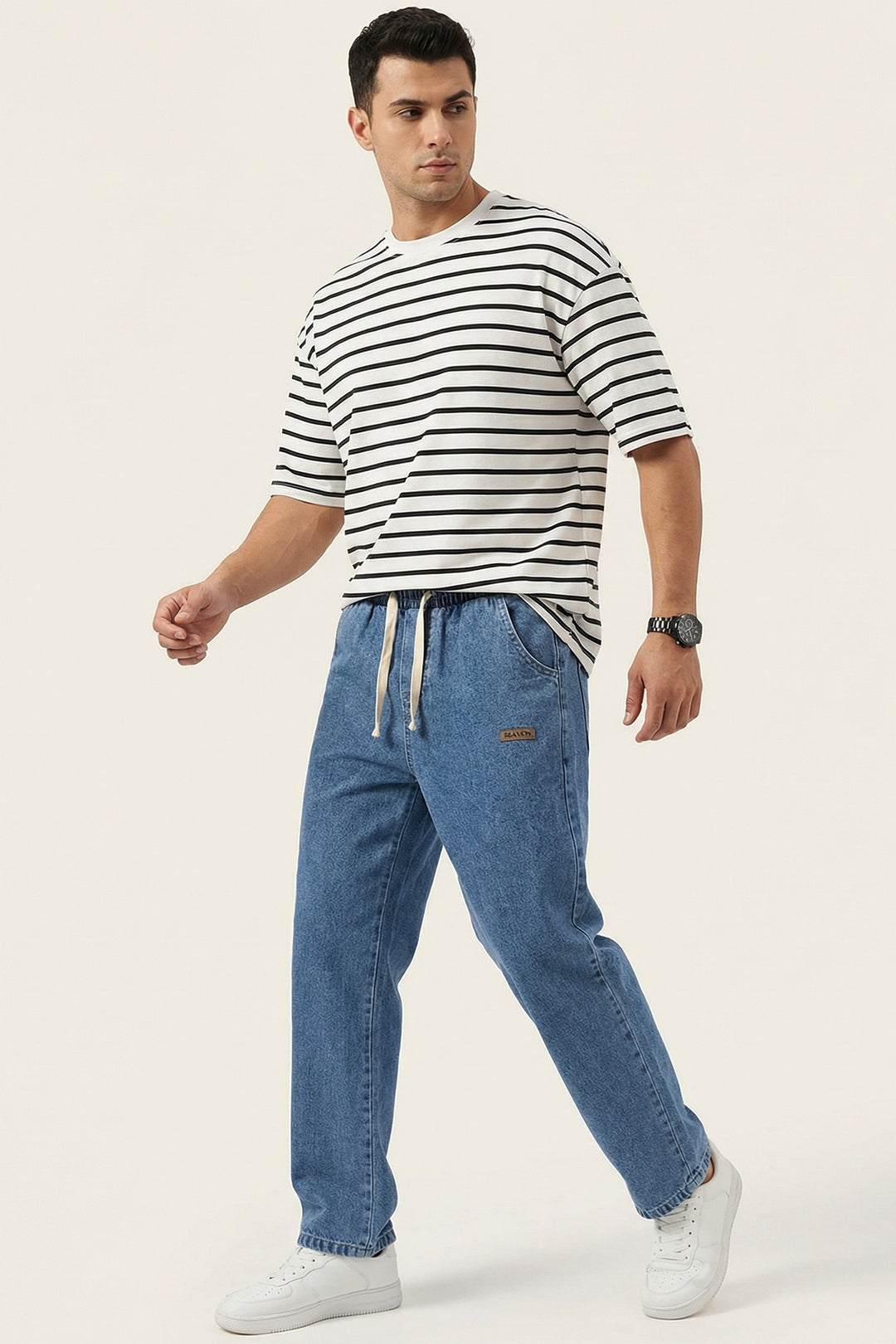 Bigdart Pantalon Jean Baggy Coupe Relaxed Homme 30073 - Bleu marine