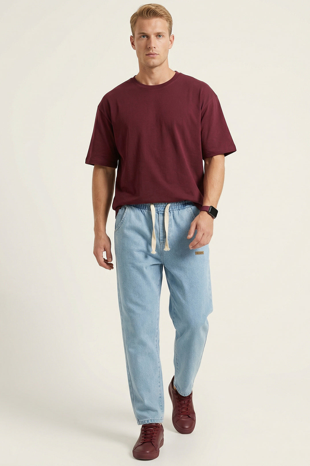 Bigdart Pantalon Jean Baggy Coupe Relaxed Homme 30073 - Bleu