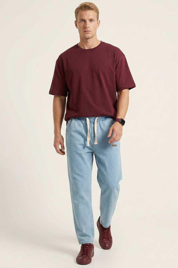 Bigdart Pantalon Jean Baggy Coupe Relaxed Homme 30073 - Bleu