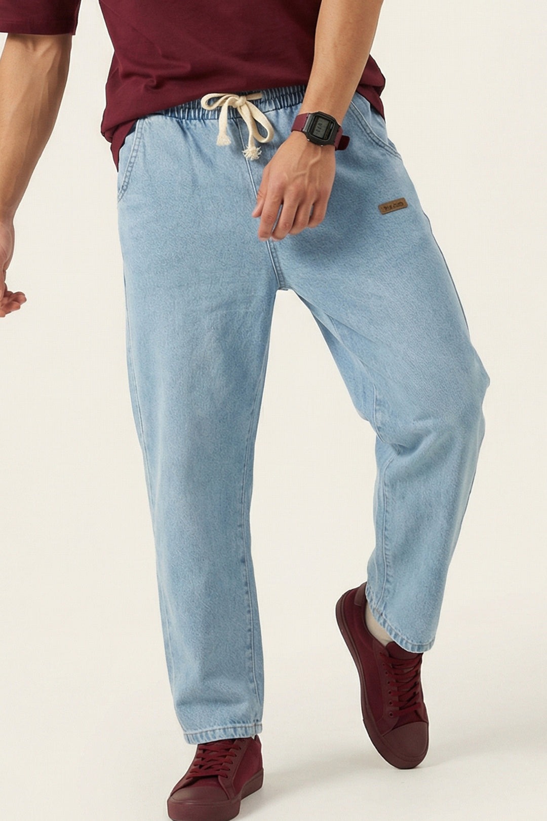 Bigdart Pantalon Jean Baggy Coupe Relaxed Homme 30073 - Bleu
