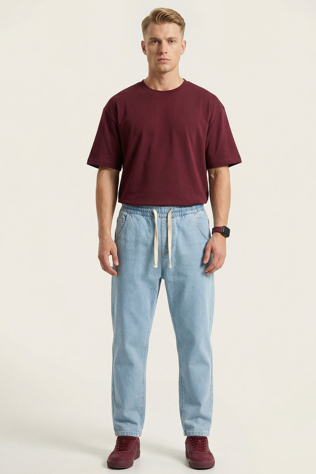 Bigdart Pantalon Jean Baggy Coupe Relaxed Homme 30073 - Bleu