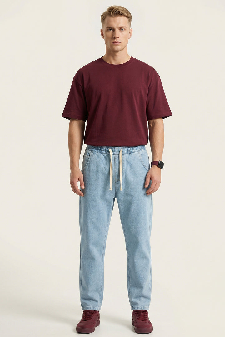 Bigdart Pantalon Jean Baggy Coupe Relaxed Homme 30073 - Bleu