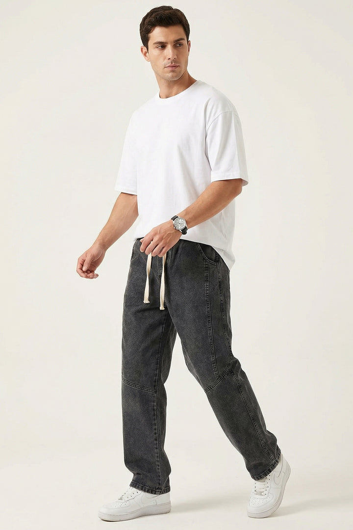 Bigdart Pantalon Jean Baggy Coupe Relaxed Homme 30074 - Anthracite