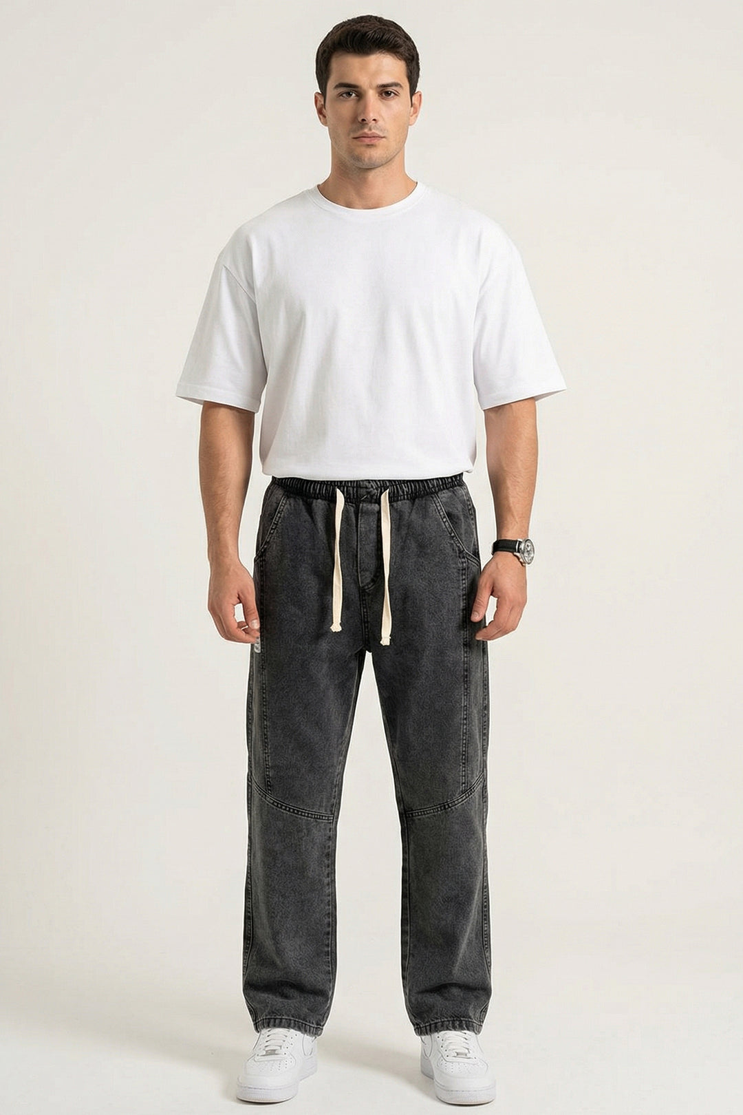Bigdart Pantalon Jean Baggy Coupe Relaxed Homme 30074 - Anthracite