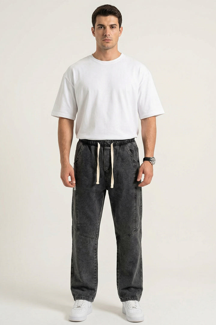 Bigdart Pantalon Jean Baggy Coupe Relaxed Homme 30074 - Anthracite