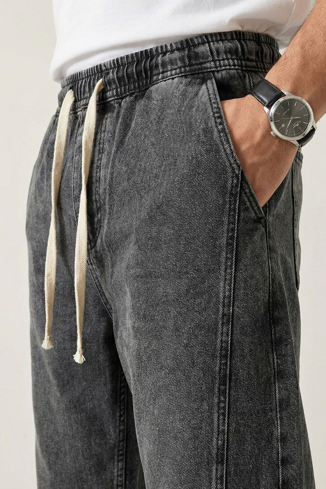 Bigdart Pantalon Jean Baggy Coupe Relaxed Homme 30074 - Anthracite