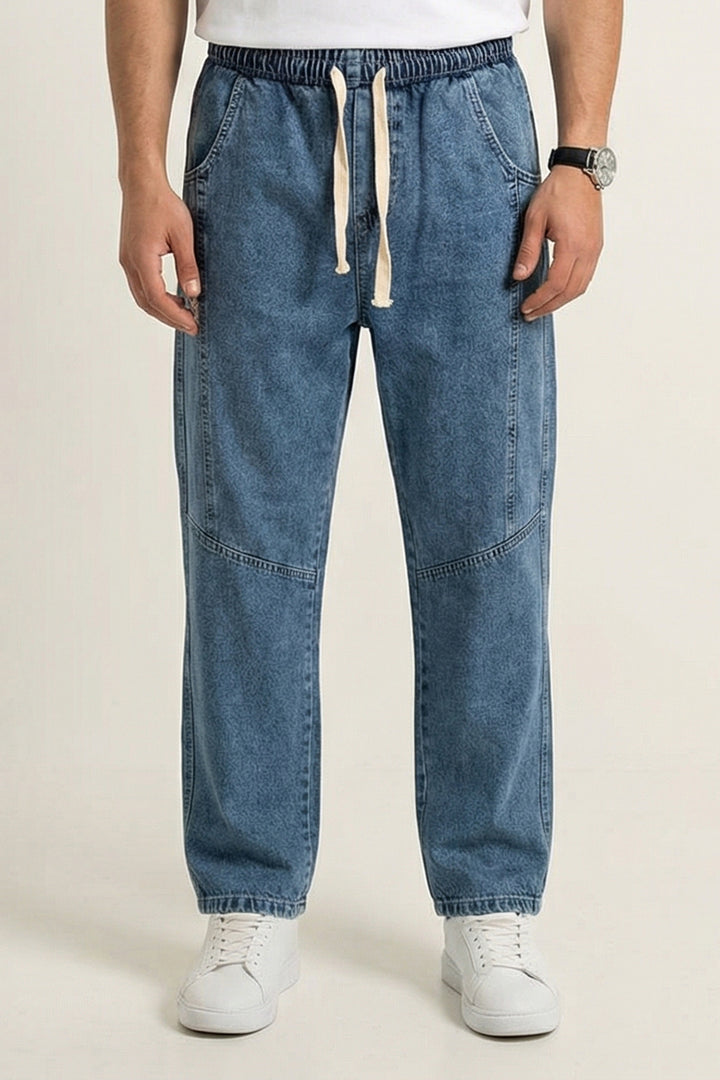 Bigdart Pantalon Jean Baggy Coupe Relaxed Homme 30074 - Indigo