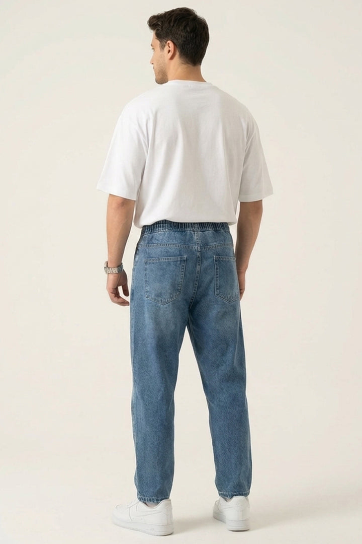 Bigdart Pantalon Jean Baggy Coupe Relaxed Homme 30074 - Indigo