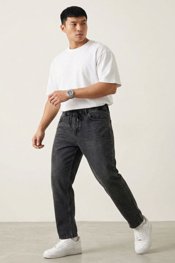 Bigdart Pantalon Jean Baggy Coupe Relaxed Homme 30075 - Anthracite