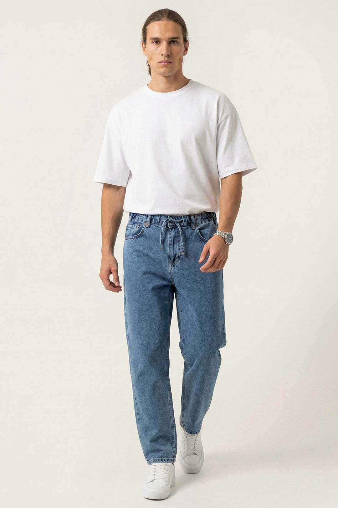 Bigdart Pantalon Jean Baggy Coupe Relaxed Homme 30075 - Indigo