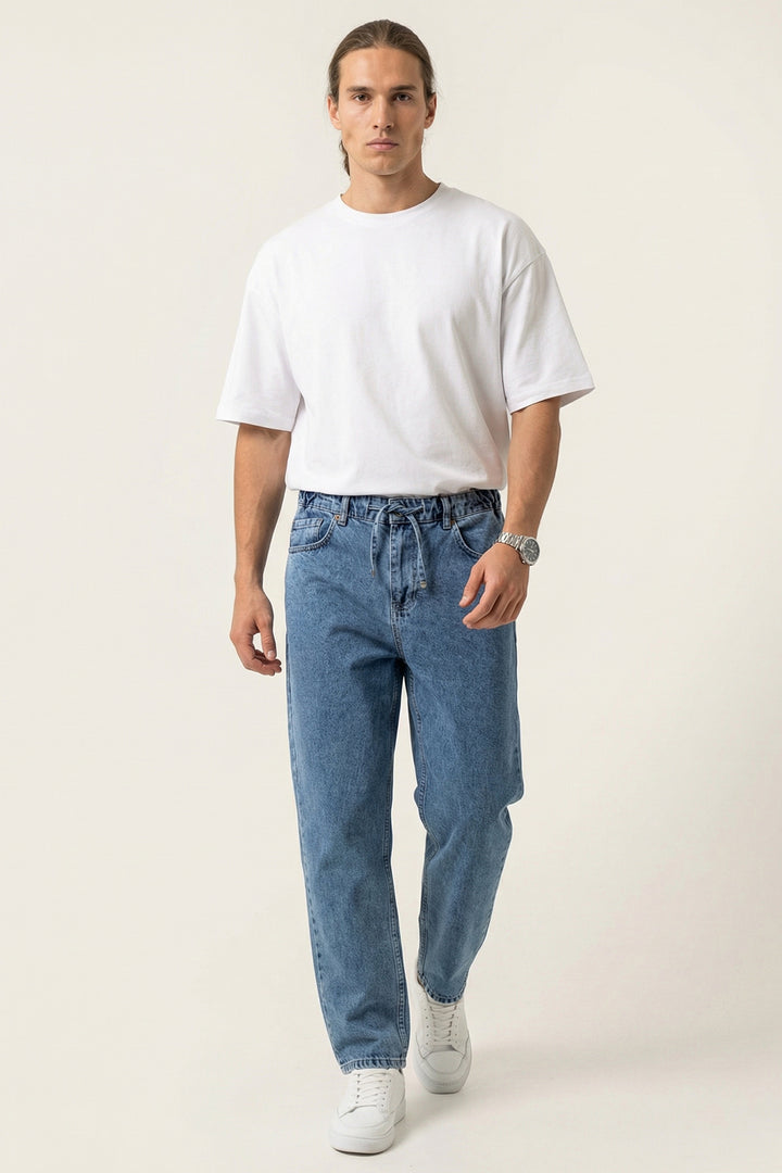 Bigdart Pantalon Jean Baggy Coupe Relaxed Homme 30075 - Indigo