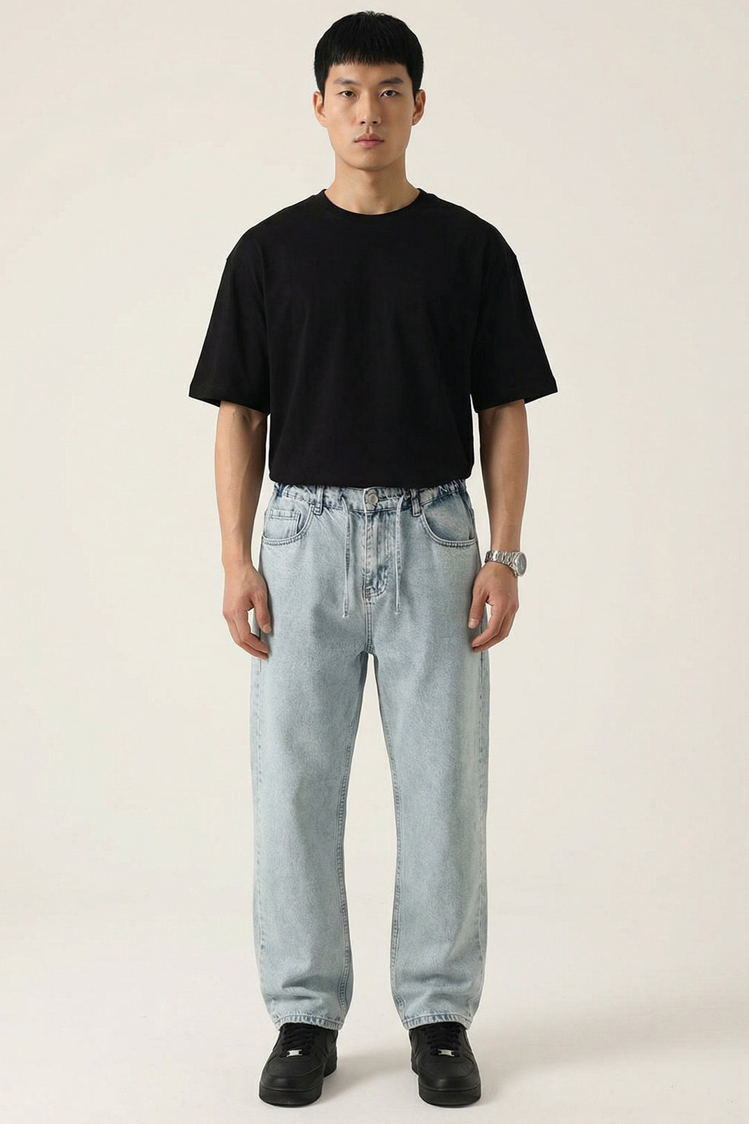Bigdart Pantalon Jean Baggy Coupe Relaxed Homme 30075 - Bleu