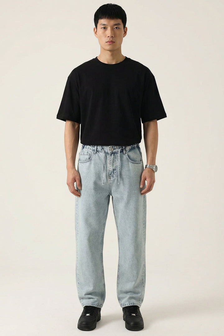 Bigdart Pantalon Jean Baggy Coupe Relaxed Homme 30075 - Bleu