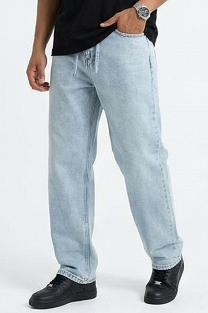 Bigdart Pantalon Jean Baggy Coupe Relaxed Homme 30075 - Bleu