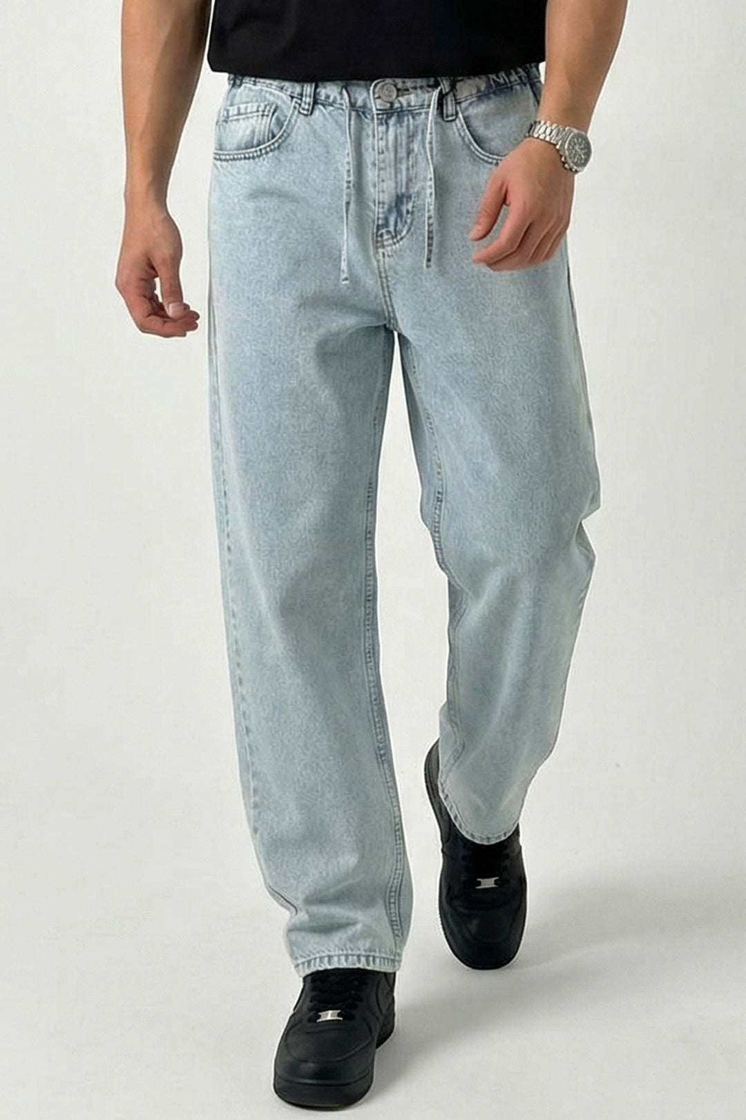 Bigdart Pantalon Jean Baggy Coupe Relaxed Homme 30075 - Bleu