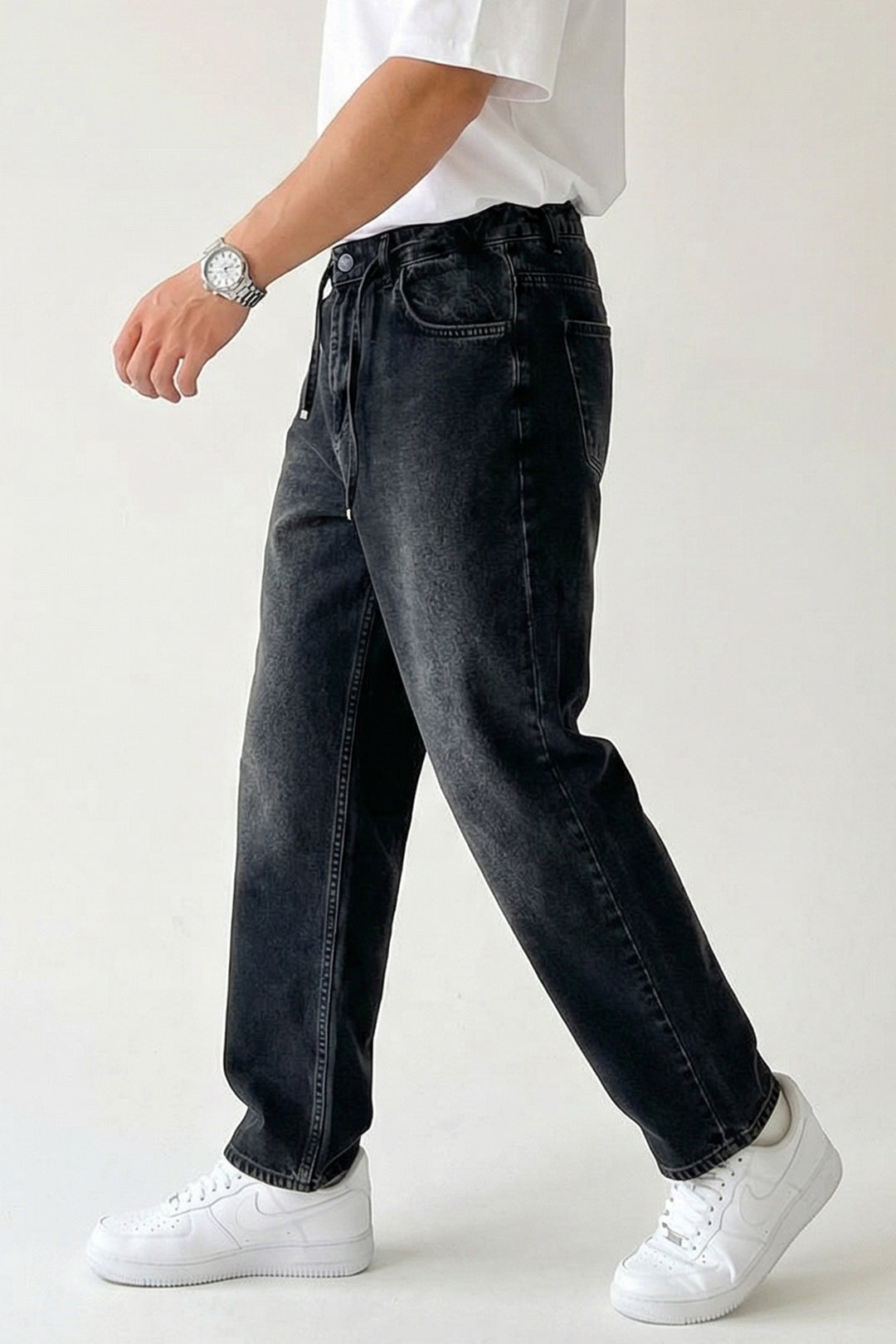 Bigdart Pantalon Jean Baggy Coupe Relaxed Homme 30075 - Noir