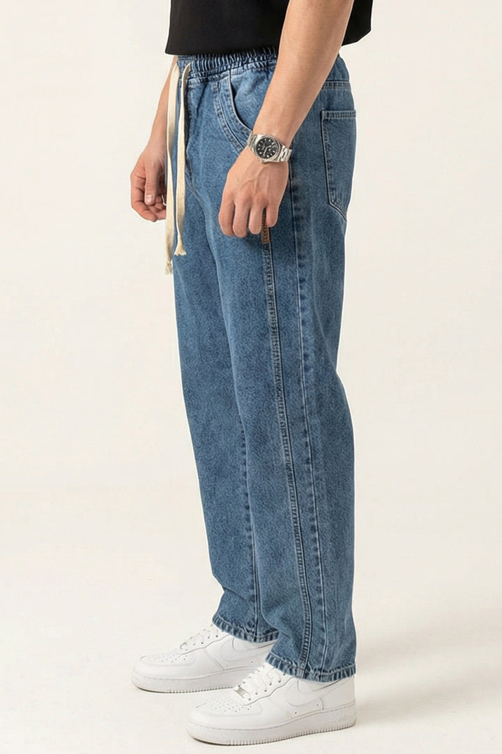 Bigdart Pantalon Jean Baggy Coupe Relaxed Homme 30076 - Indigo