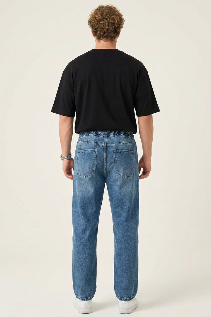 Bigdart Pantalon Jean Baggy Coupe Relaxed Homme 30076 - Indigo