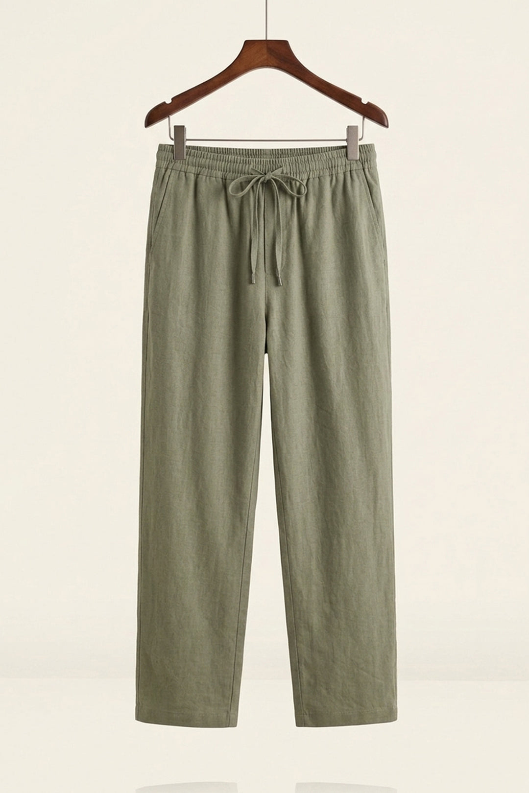 Bigdart Pantalon décontracté en lin pour homme 30118-Kaki