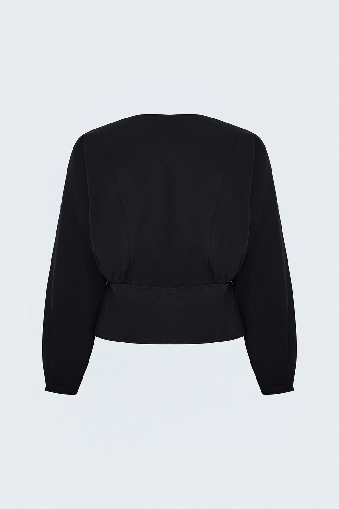 Sateen Veste Zippée - Noir