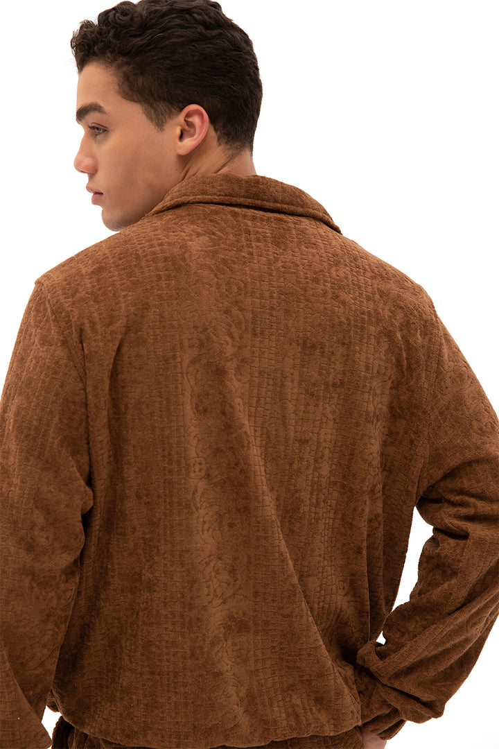 Giesto Gilet en serviette zippé - Marron
