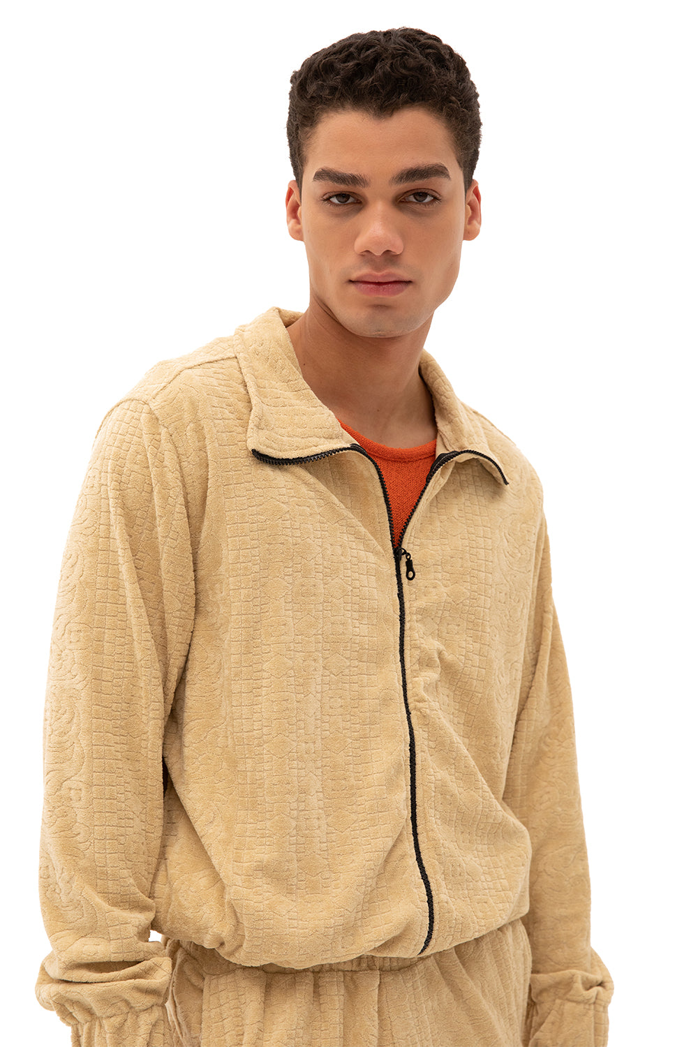 Giesto Gilet en serviette zippé - Jaune