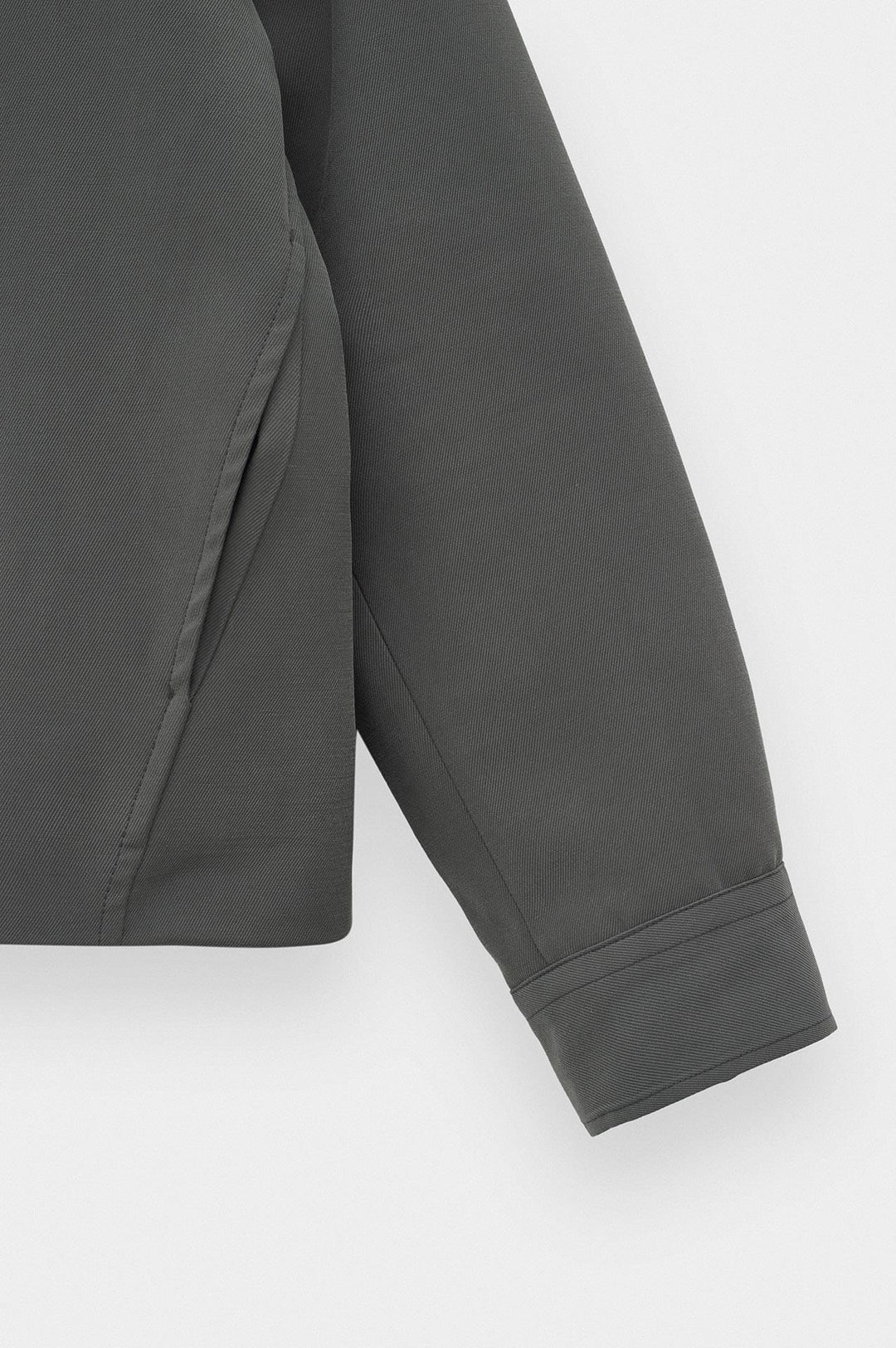 Giesto Veste en Modal Anthracite Regular Fit à Fermeture Éclair - Anthracite