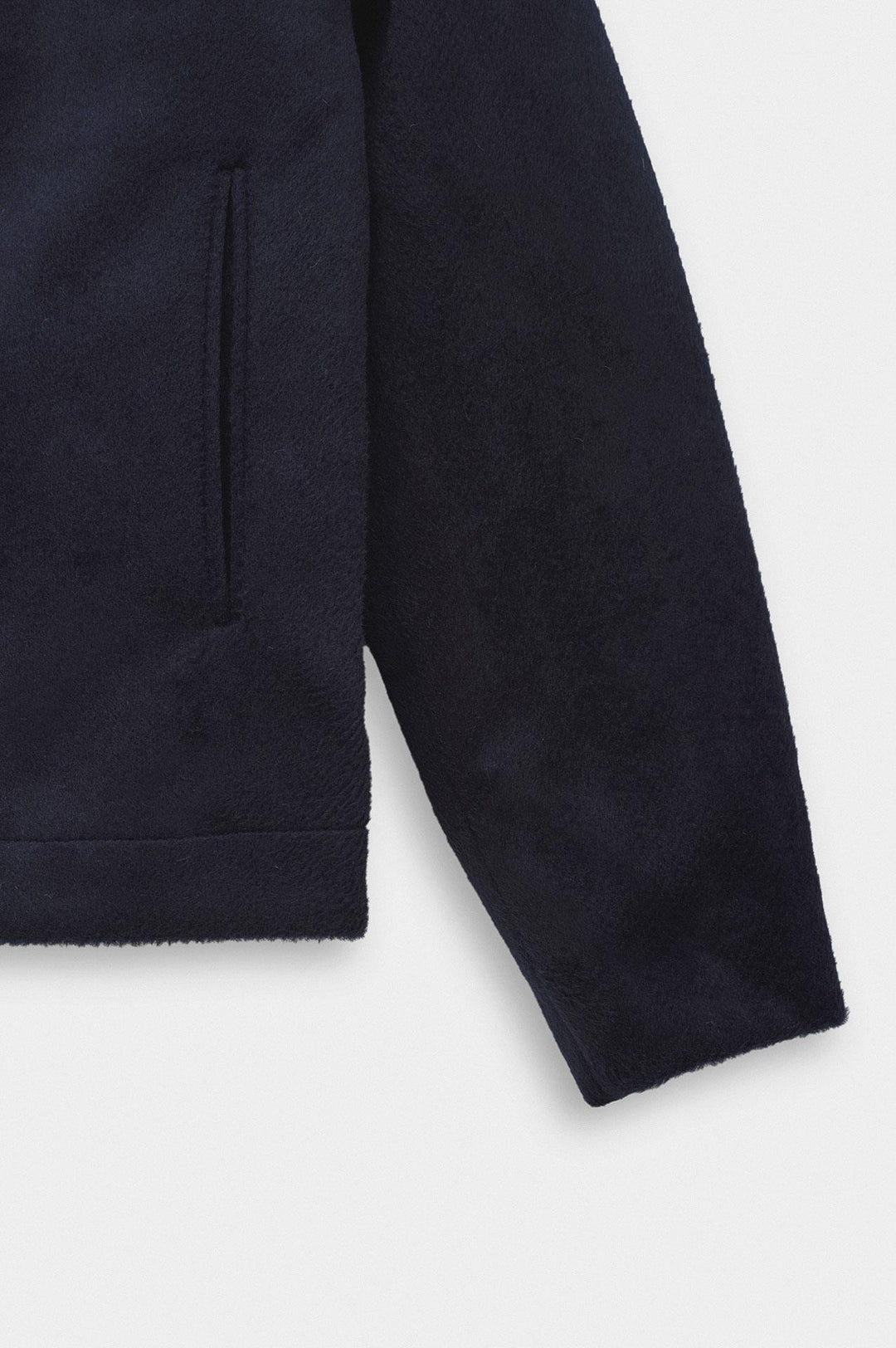 Giesto Veste en laine bleu marine à fermeture éclair coupe regular - Bleu marine
