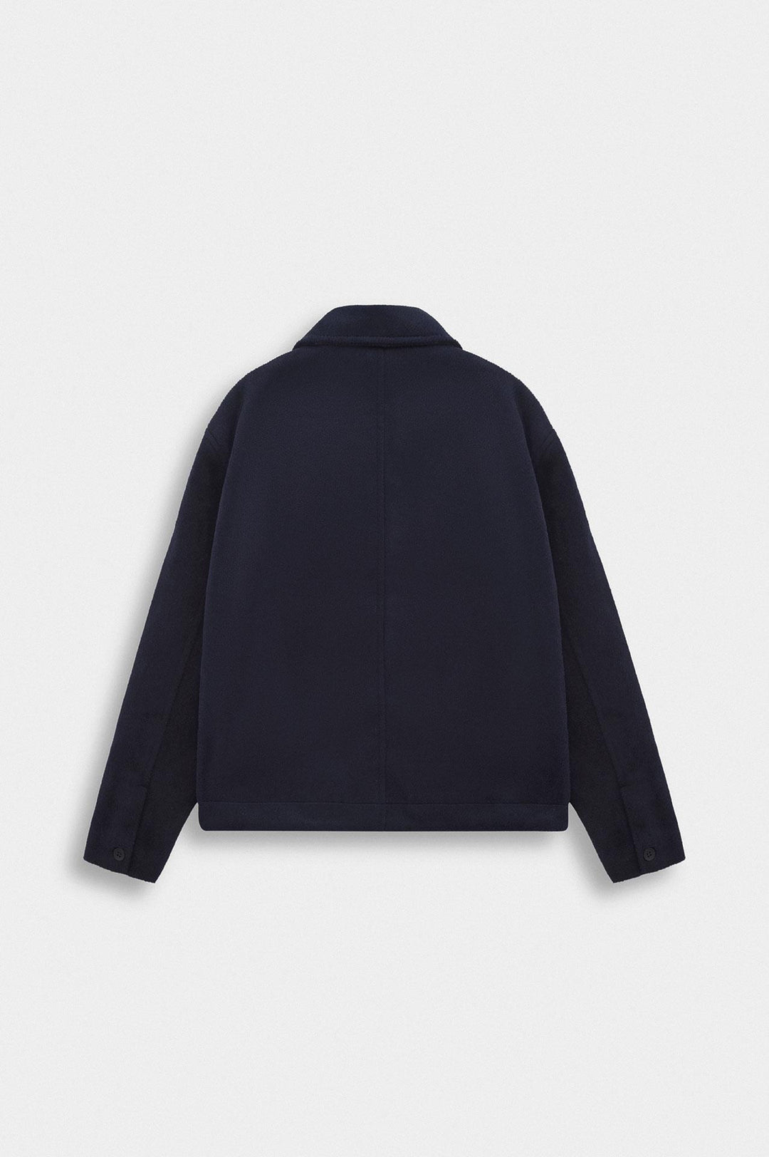 Giesto Veste en laine bleu marine à fermeture éclair coupe regular - Bleu marine