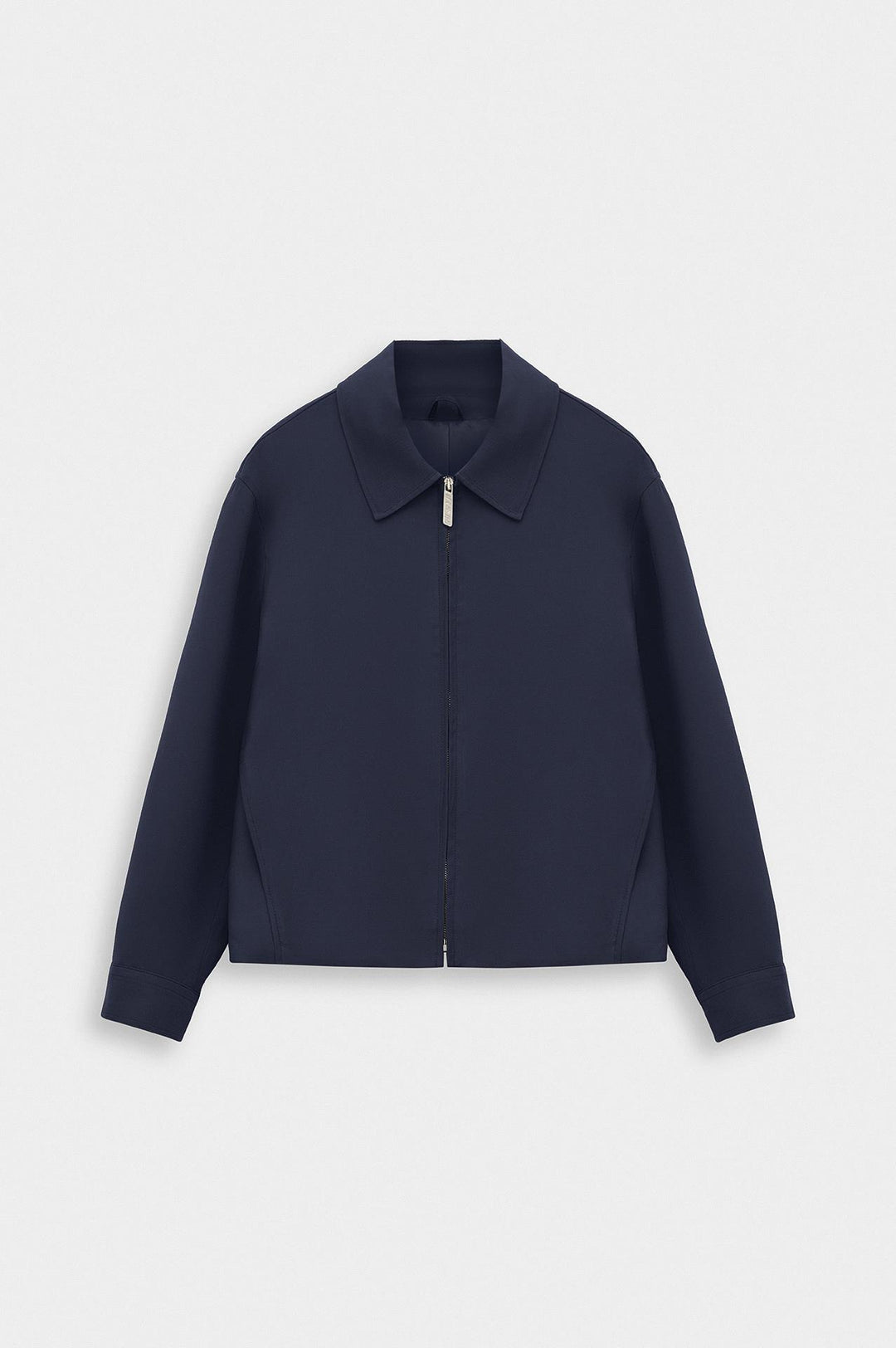 Giesto Veste en Modal Bleu marine Regular Fit à Fermeture Éclair - Bleu marine