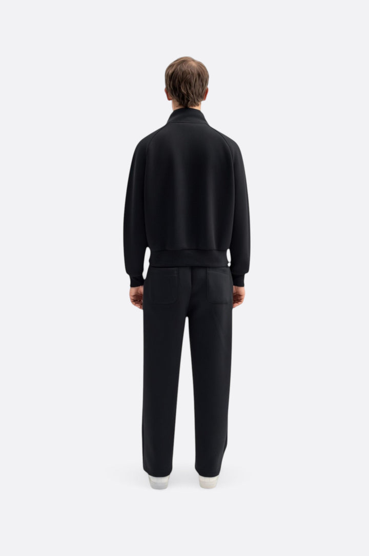 Giesto Gilet en scuba noir zippé - Noir