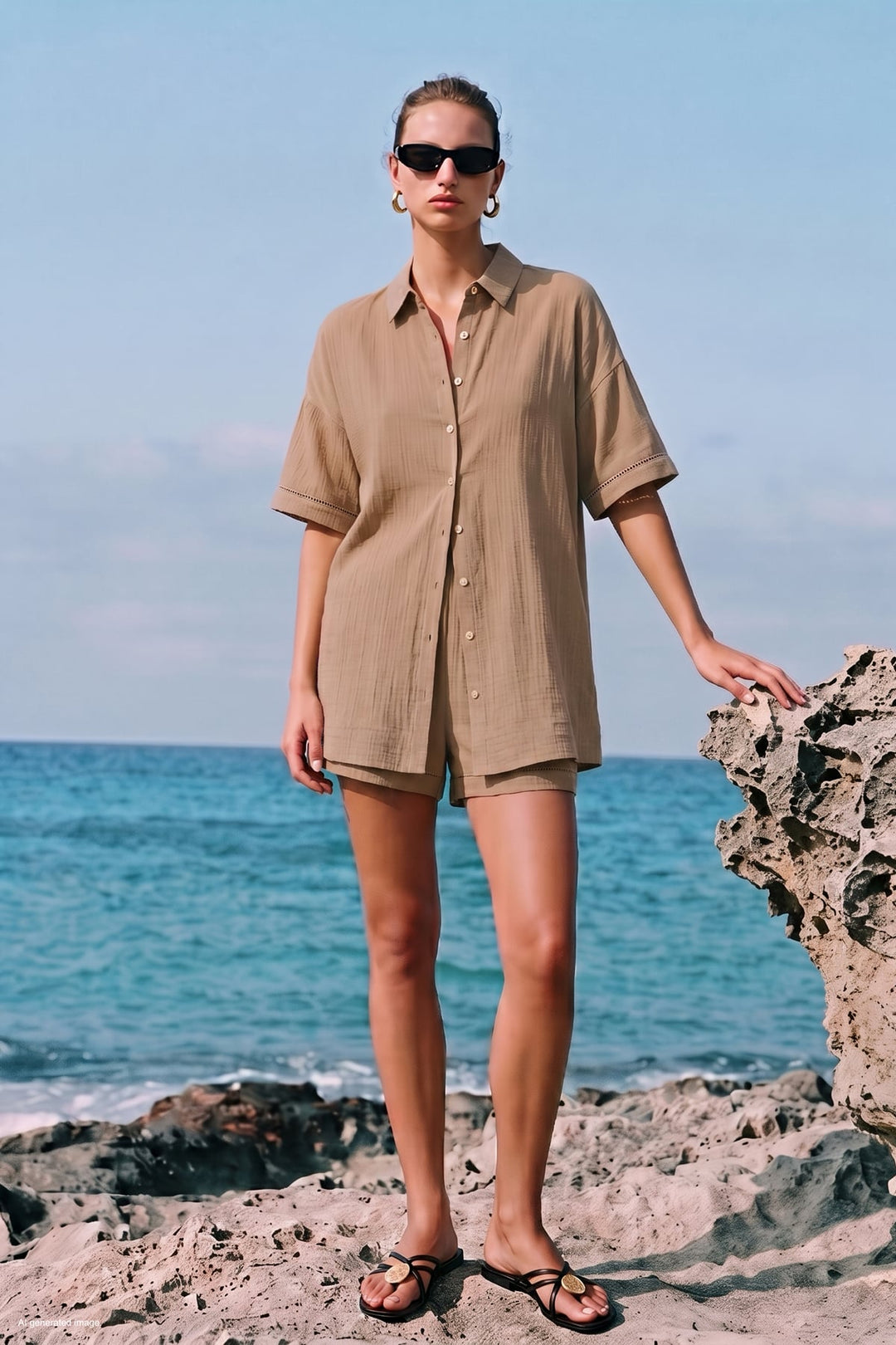 Sateen Ensemble Fiona - camel