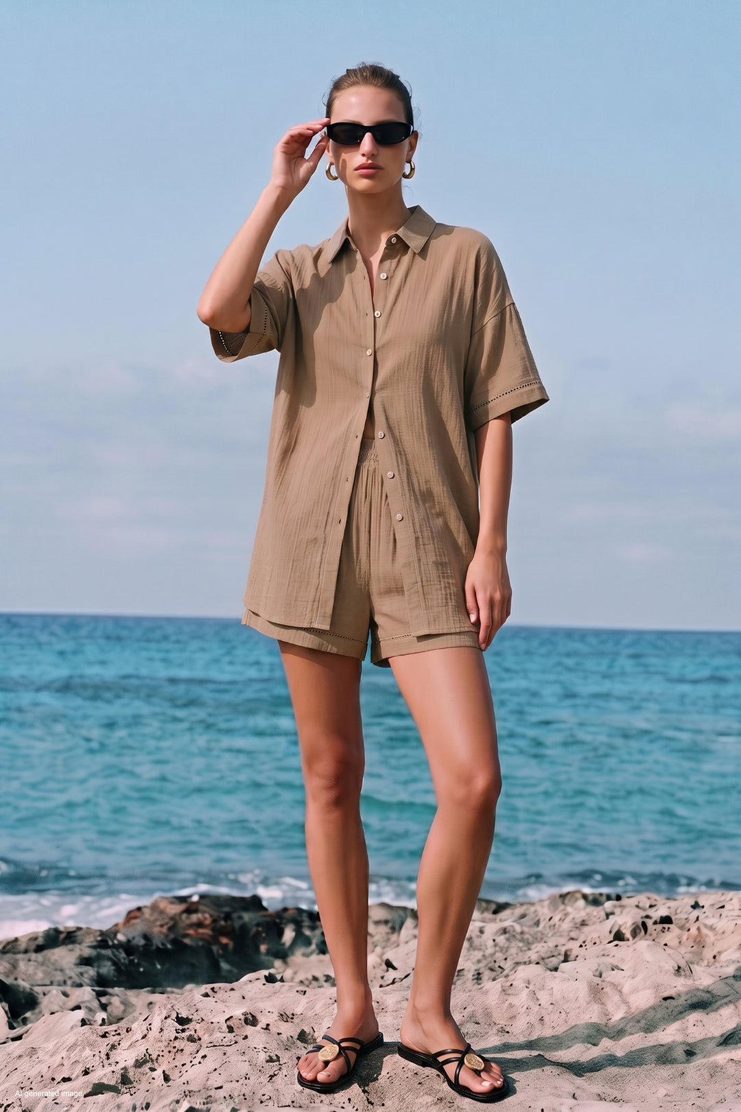 Sateen Ensemble Fiona - camel