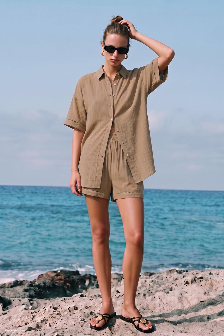 Sateen Ensemble Fiona - camel