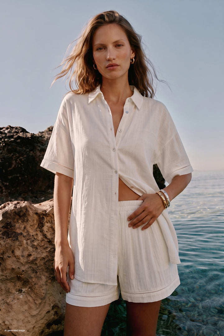Sateen Ensemble Fiona - Écru