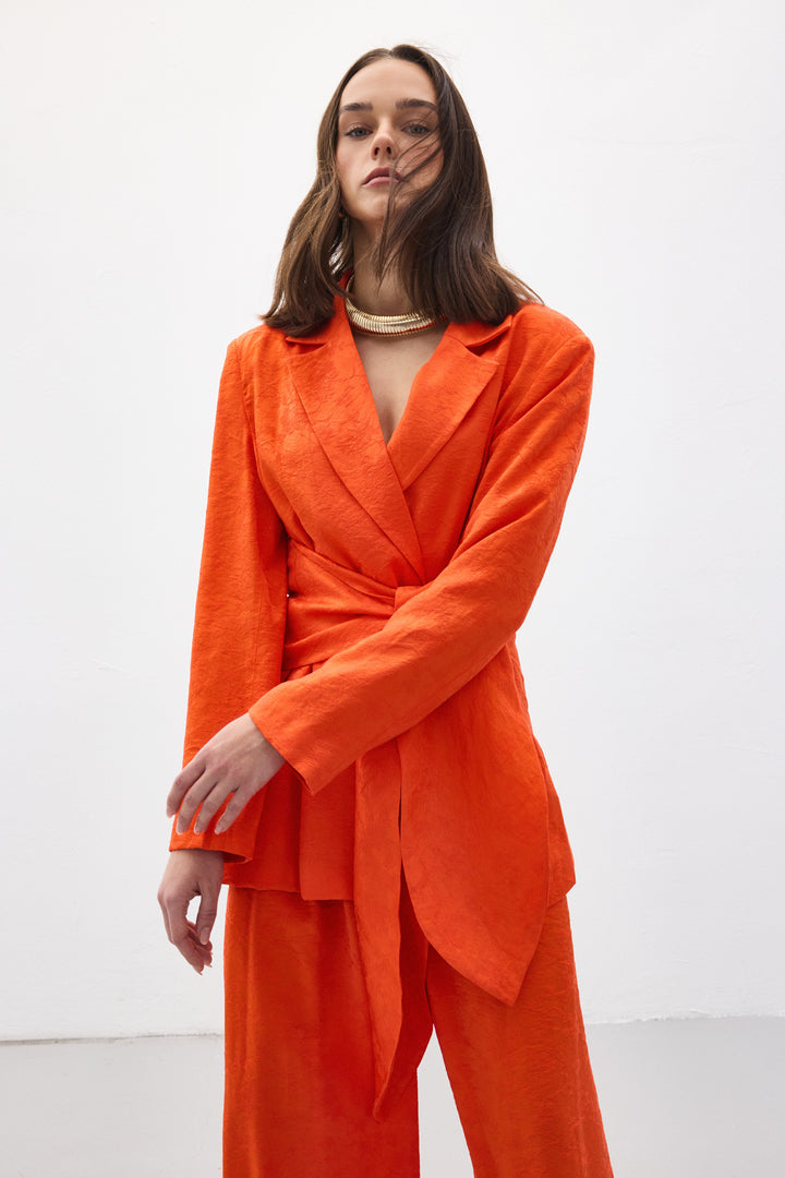 Sateen Veste Freya - oranj