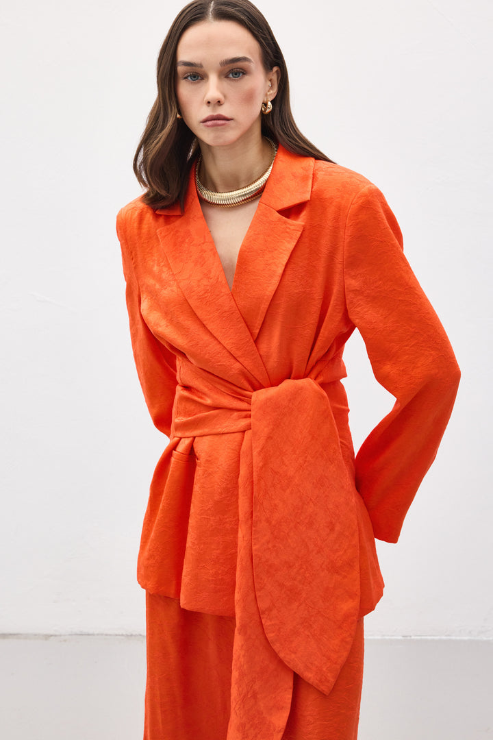 Sateen Veste Freya - oranj