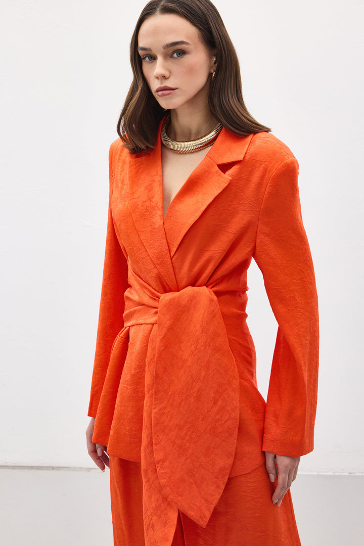 Sateen Veste Freya - oranj