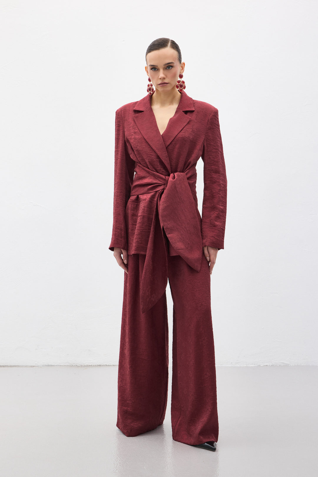 Sateen Pantalon Freya - Bordeaux
