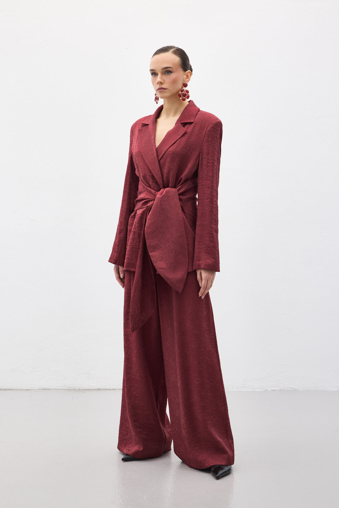 Sateen Pantalon Freya - Bordeaux