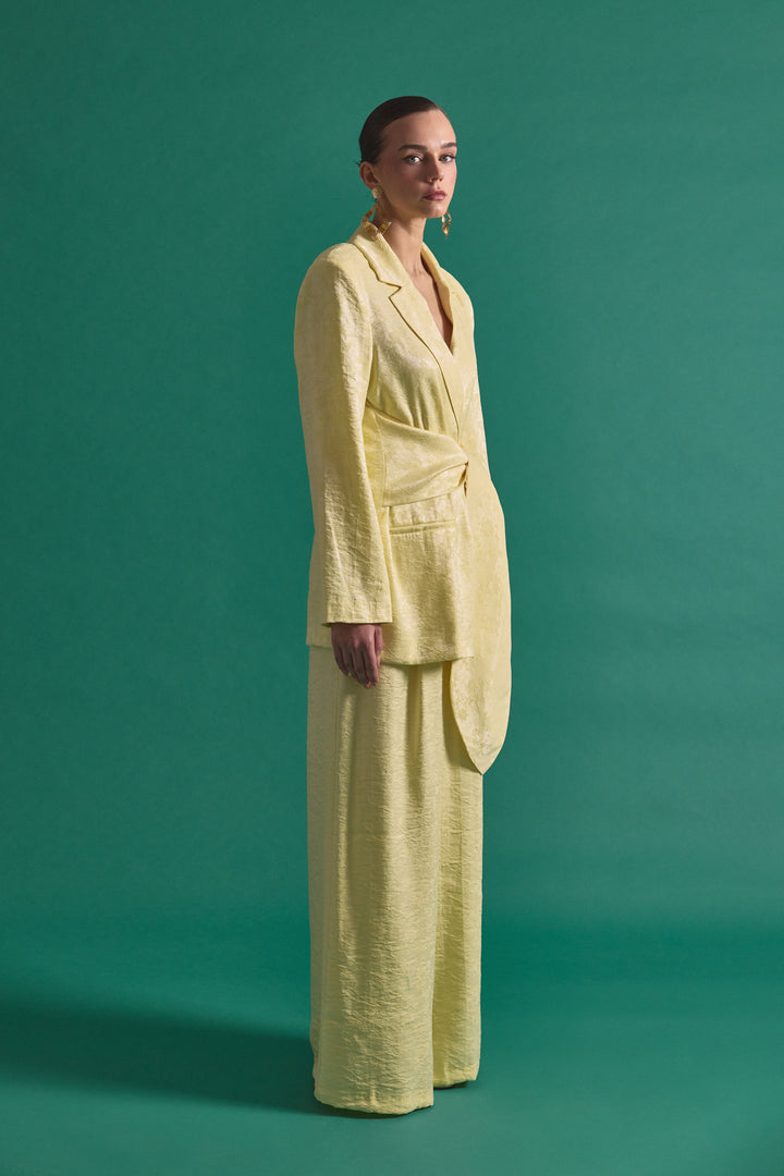 Sateen Pantalon Freya - Jaune
