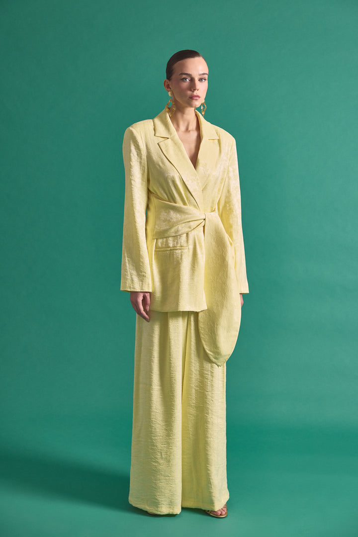 Sateen Pantalon Freya - Jaune