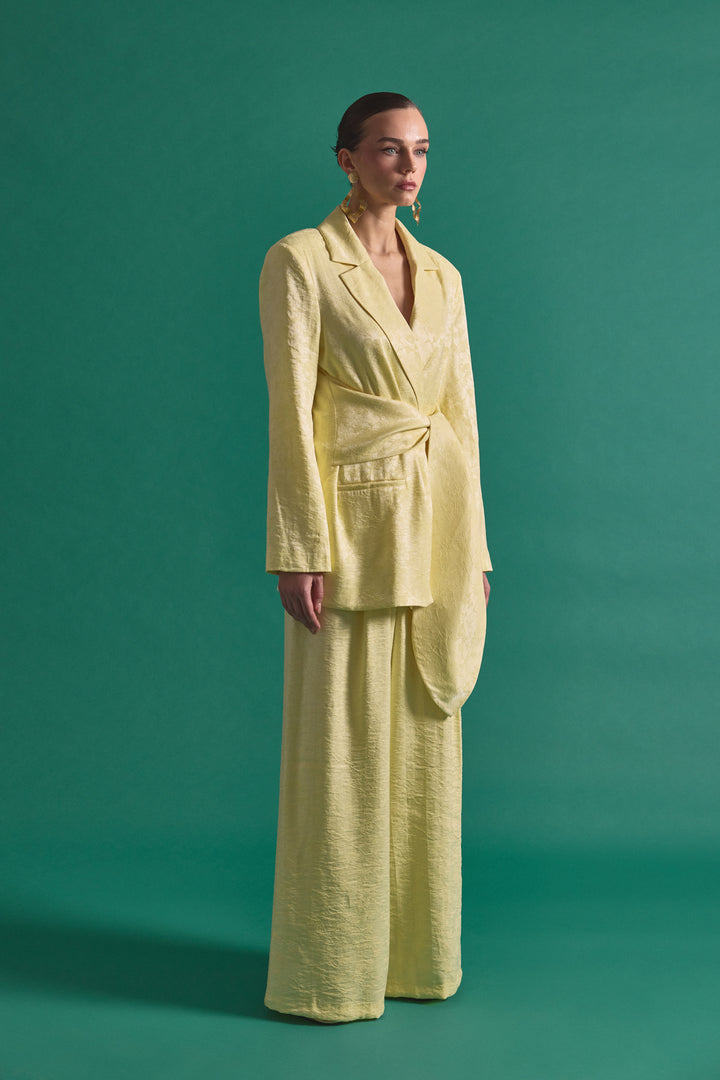 Sateen Pantalon Freya - Jaune