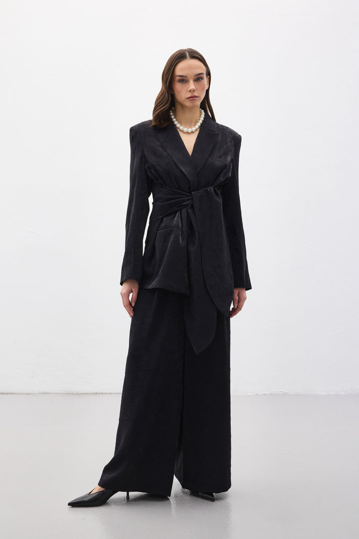Sateen Pantalon Freya - Noir